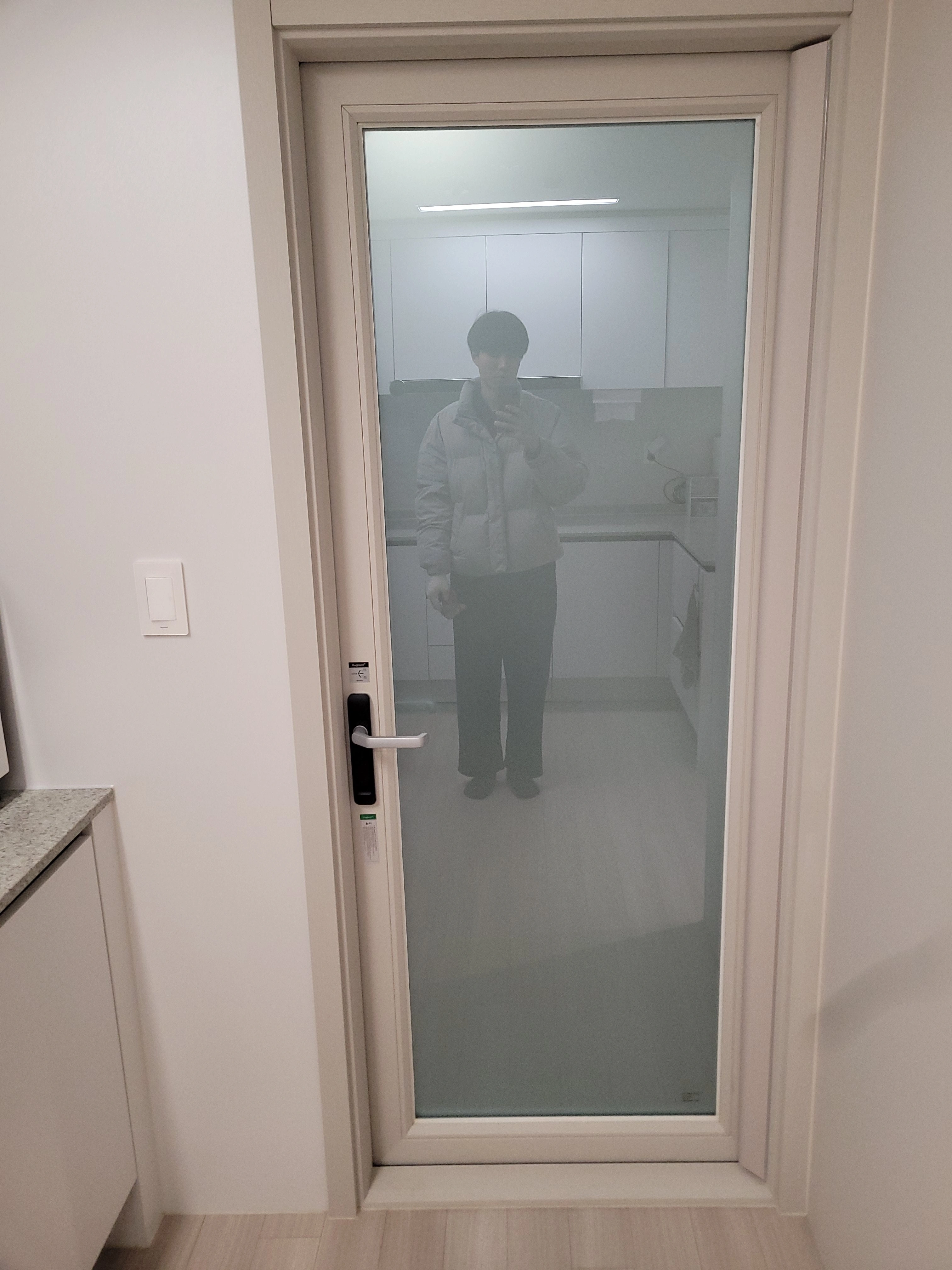 아파트 주방 문 캣도어 설치 사례
